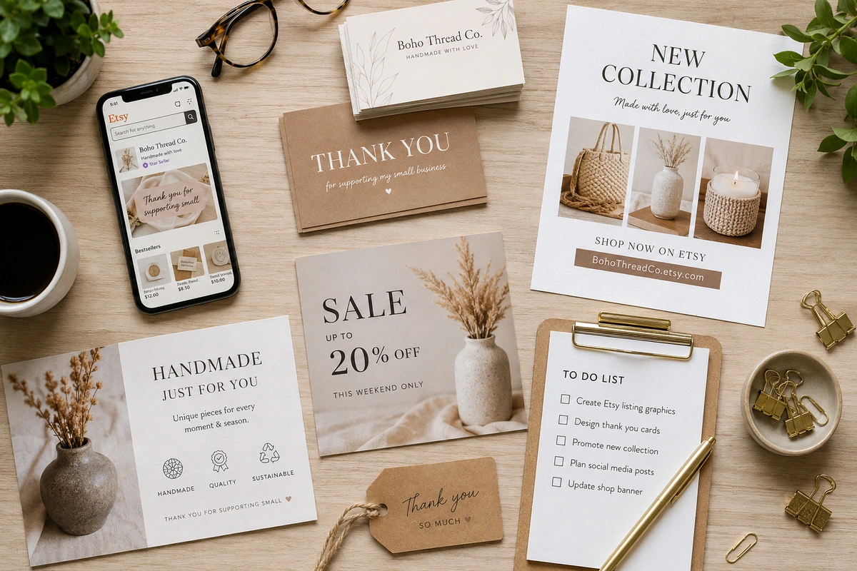 How Adobe Express Helps Etsy Sellers Run a More Efficient, Professional Business